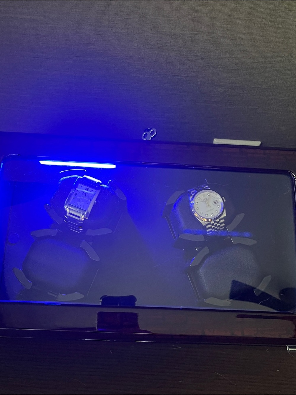 Dual Watch Display Case for 4 watches